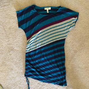 Striped maternity shirt